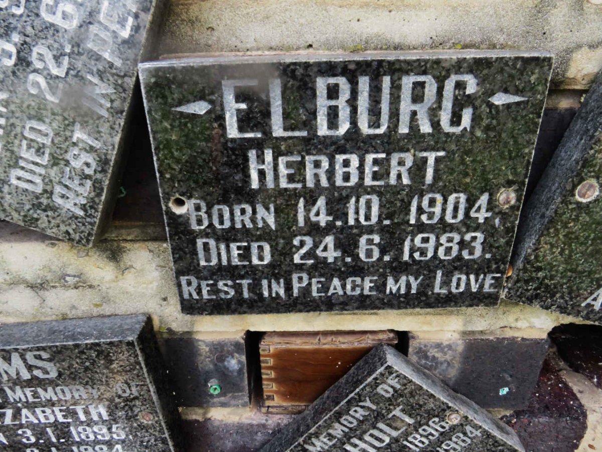 ELBURG Herbert 1904-1983