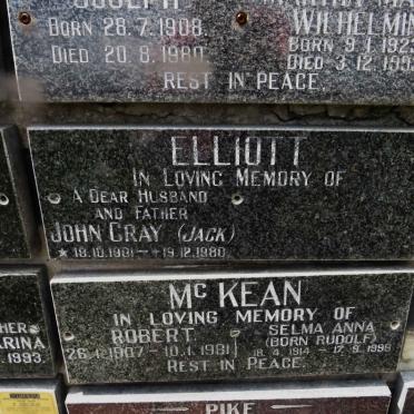 ELLIOTT John Gray 1901-1980