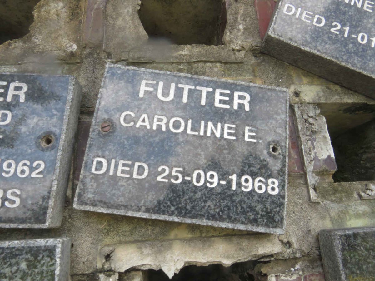 FUTTER Caroline E. -1968
