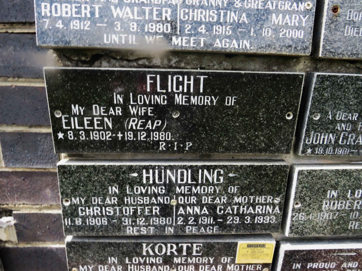 FLICHT Eileen nee REAP 1902-1980
