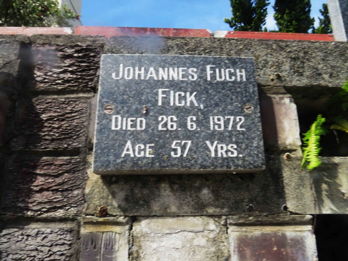 FICK Johannes Fuch -1972