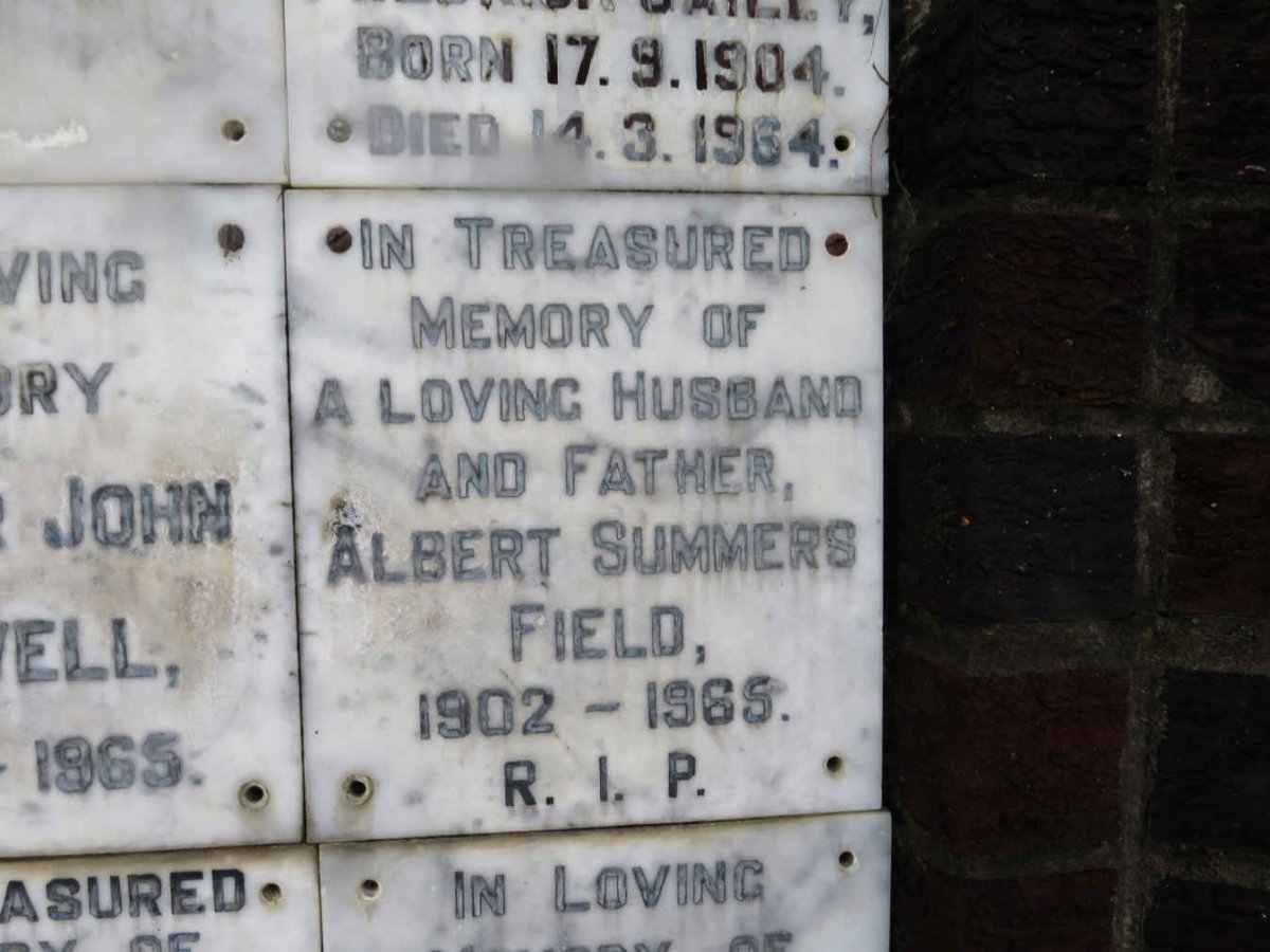 FIELD Albert Summers 1902-1965