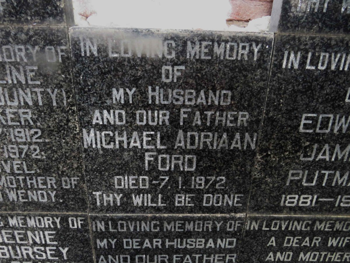 FORD Michael Adriaan -1972