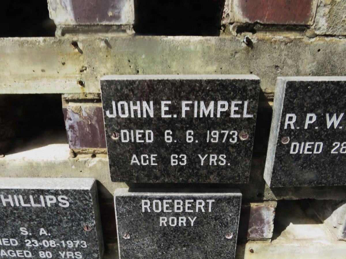 FIMPEL John E. -1973