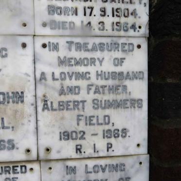 FIELD Albert Summers 1902-1965