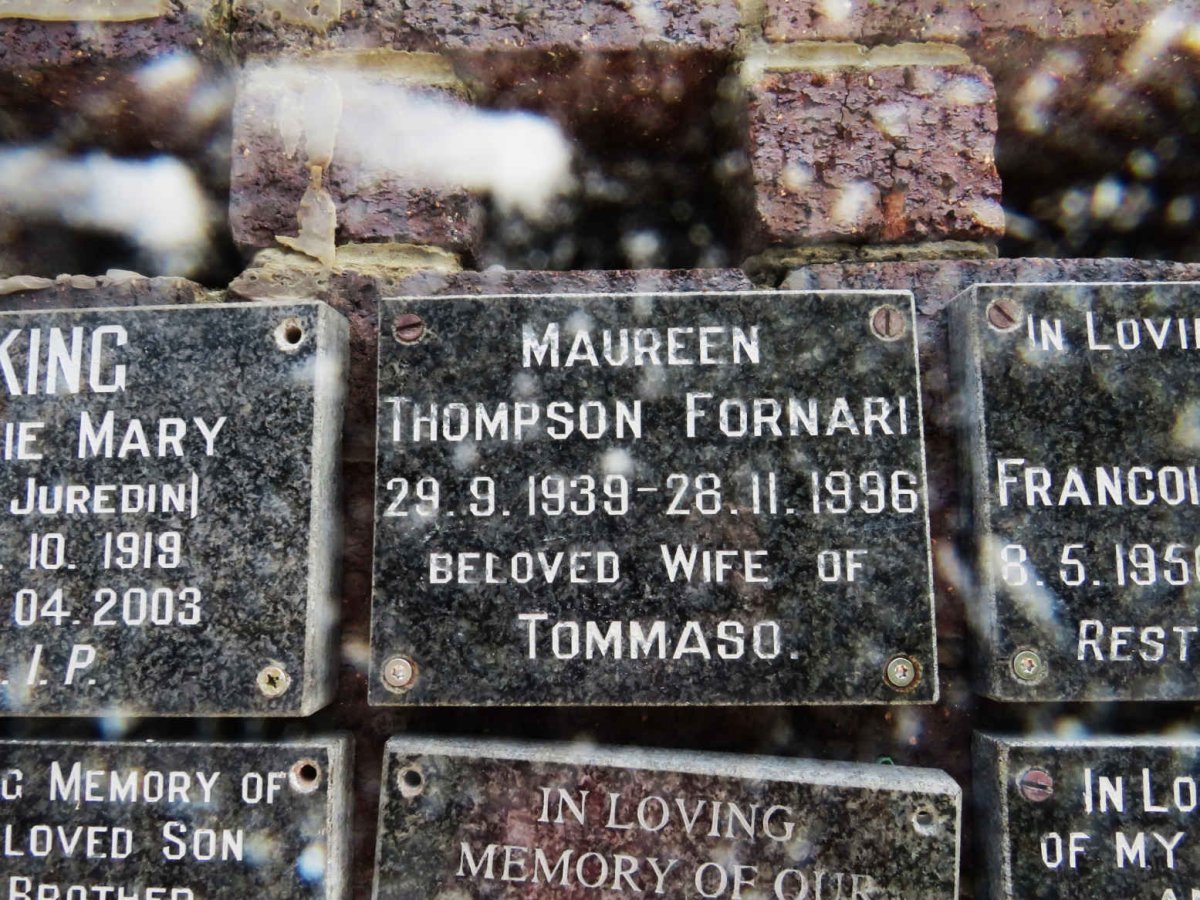 FORNARI Maureen Thompson 1939-1996