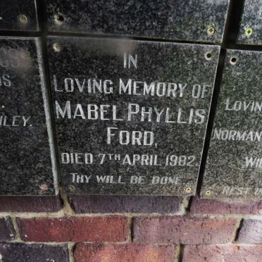 FORD Mabel Phyllis -1982