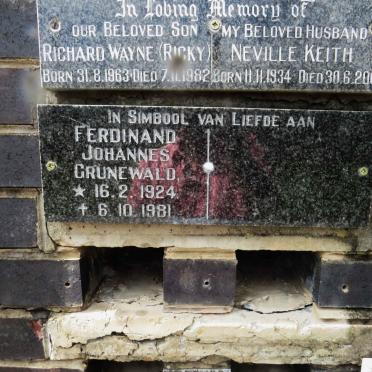 GRUNEWALD Ferdinand Johannes 1924-1981