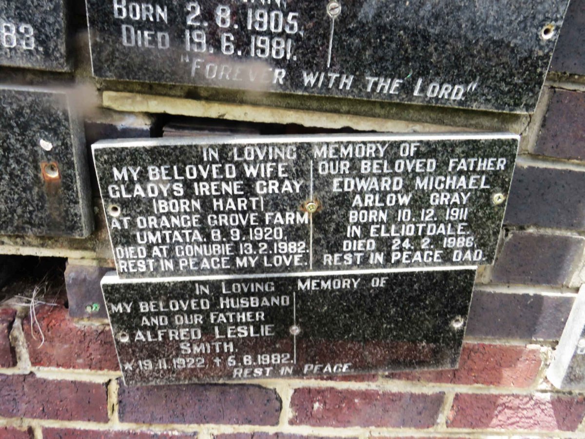 GRAY Edward Michael Arlow 1911-1986 &amp; Gladys Irene HART 1920-1982