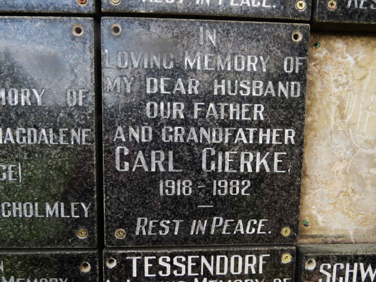 GIERKE Carl 1918-1982