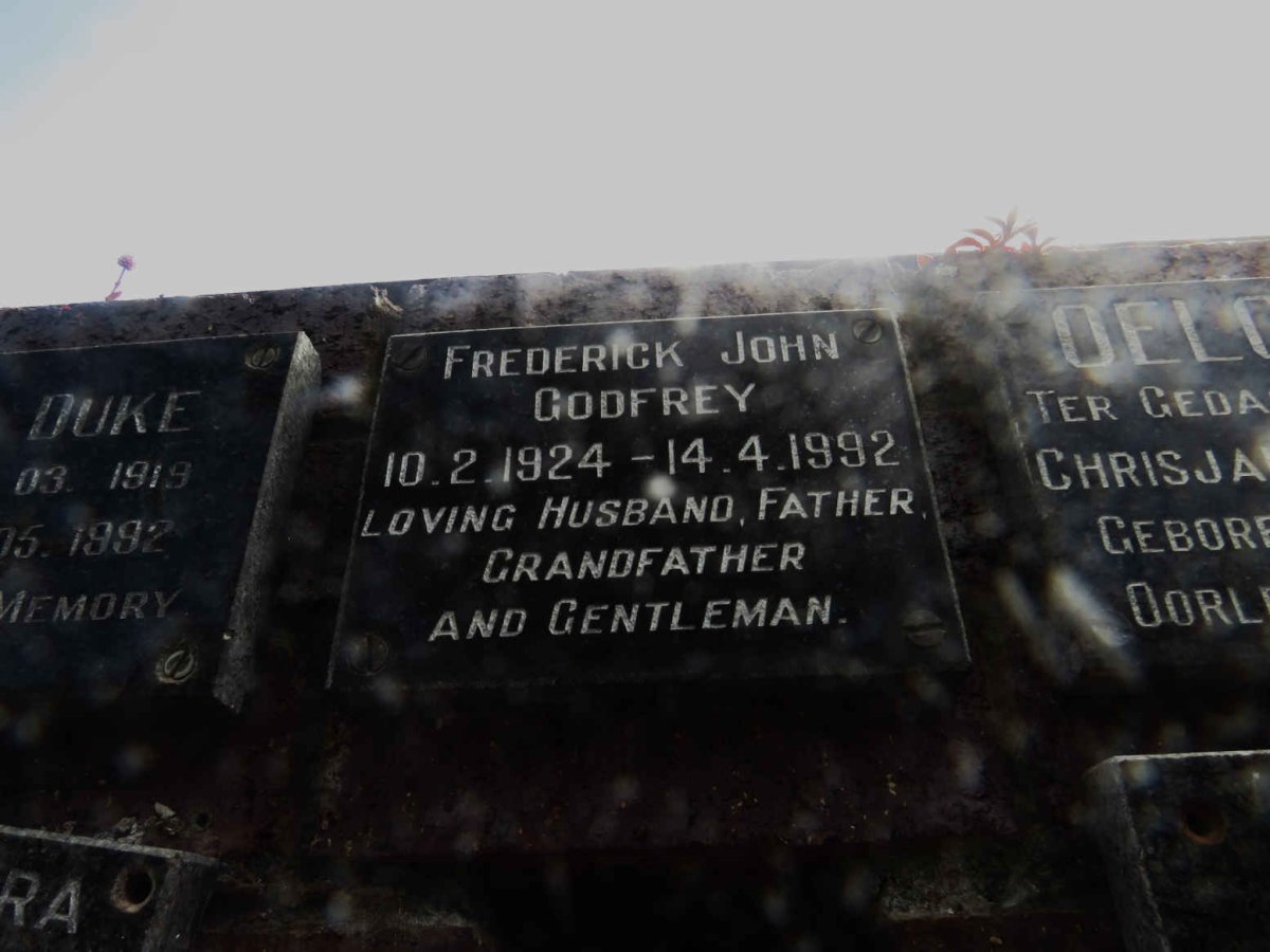GODFREY Frederick John 1924-1992