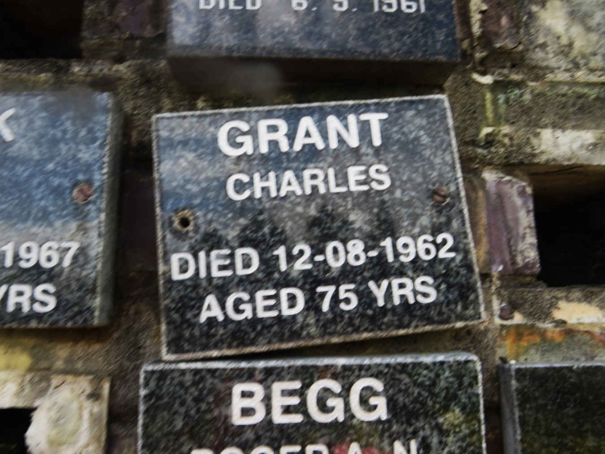 GRANT Charles -1962