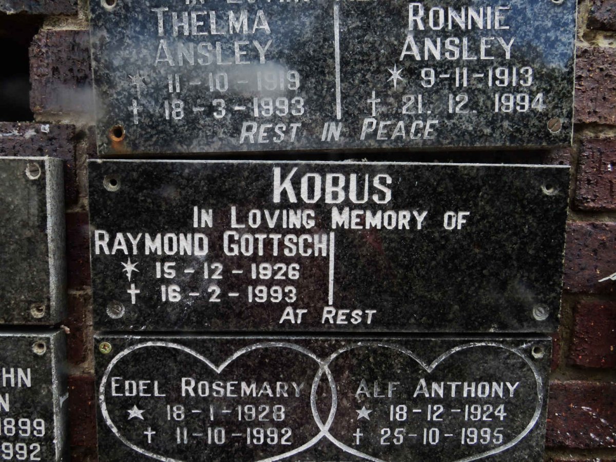 GOTTSCH Raymond 1926-1993