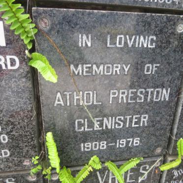 GLENISTER Athol Preston 1908-1976