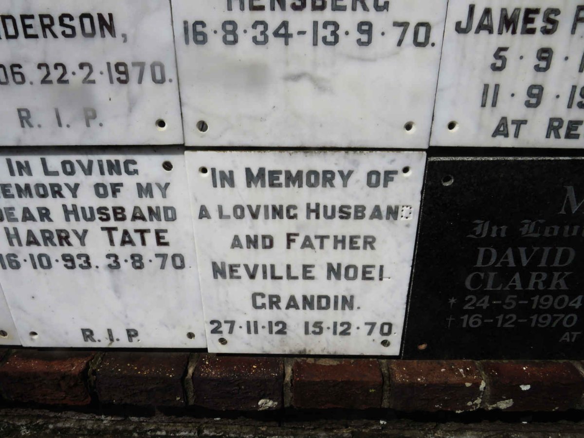 GRANDIN Neville Noel 1912-1970