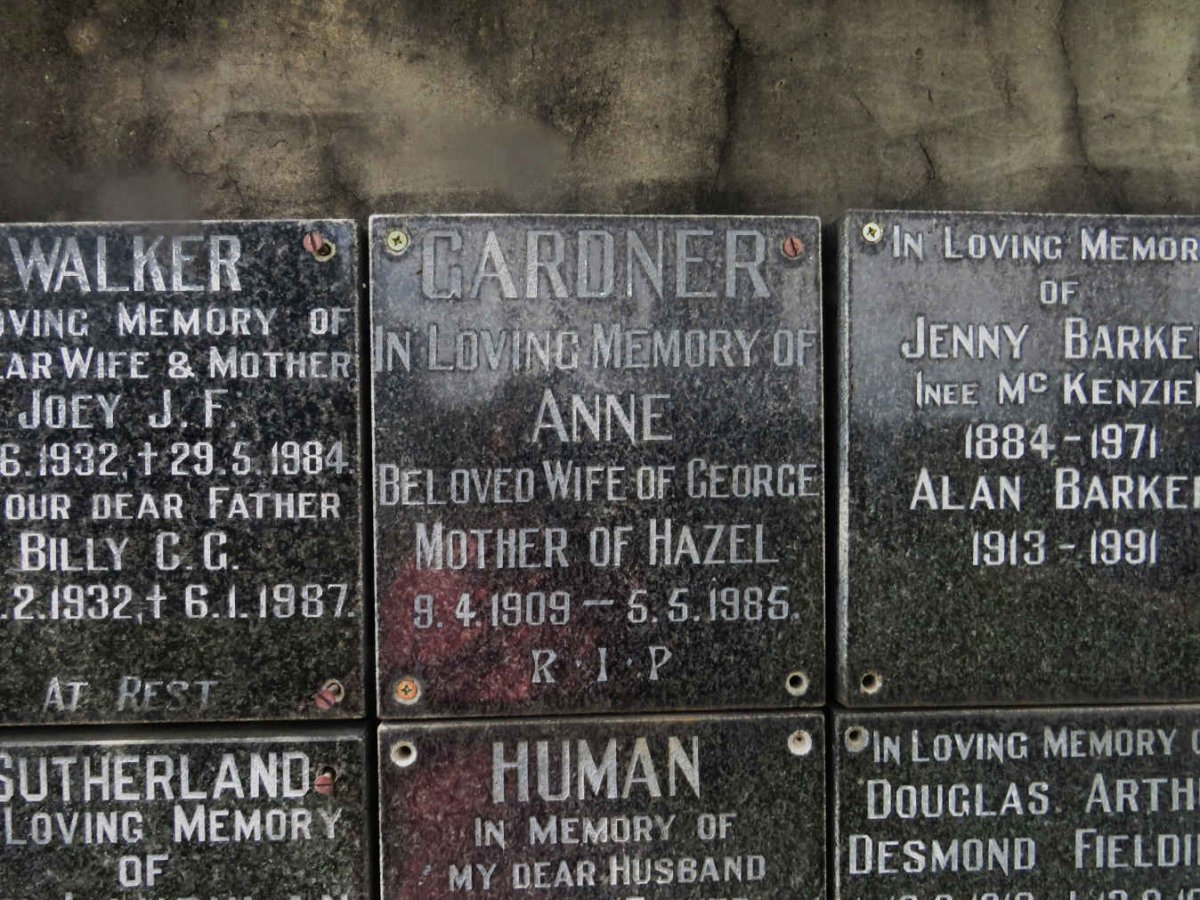 GARDNER Anne 1909-1985
