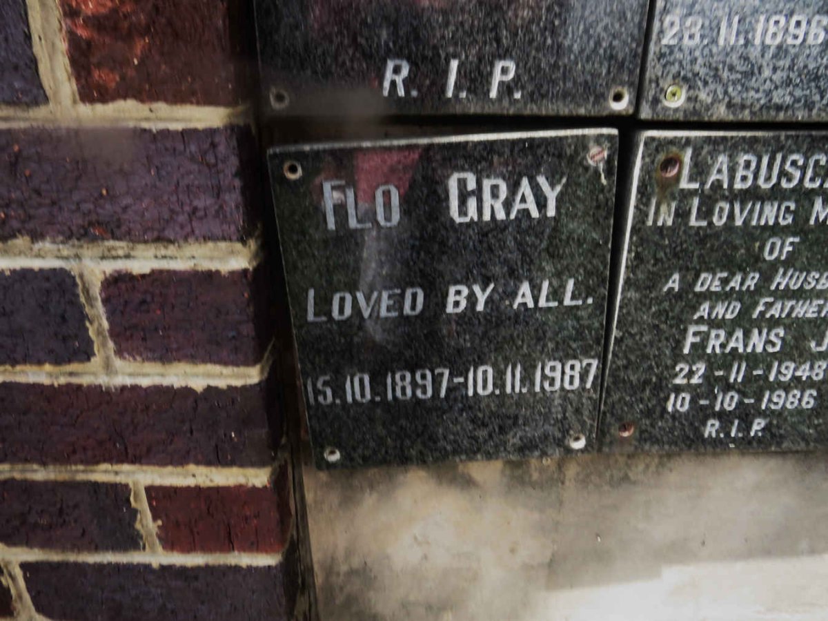 GRAY Flo 1897-1987