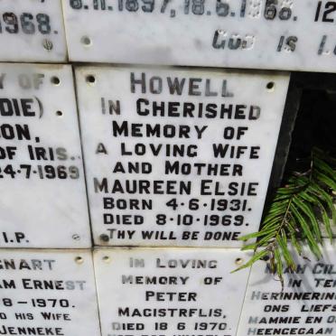 HOWELL Maureen Elsie 1931-1969