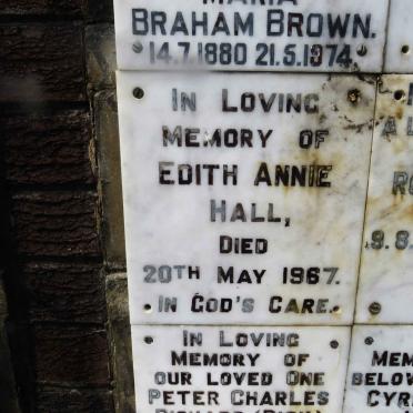 HALL Edith Annie -1967