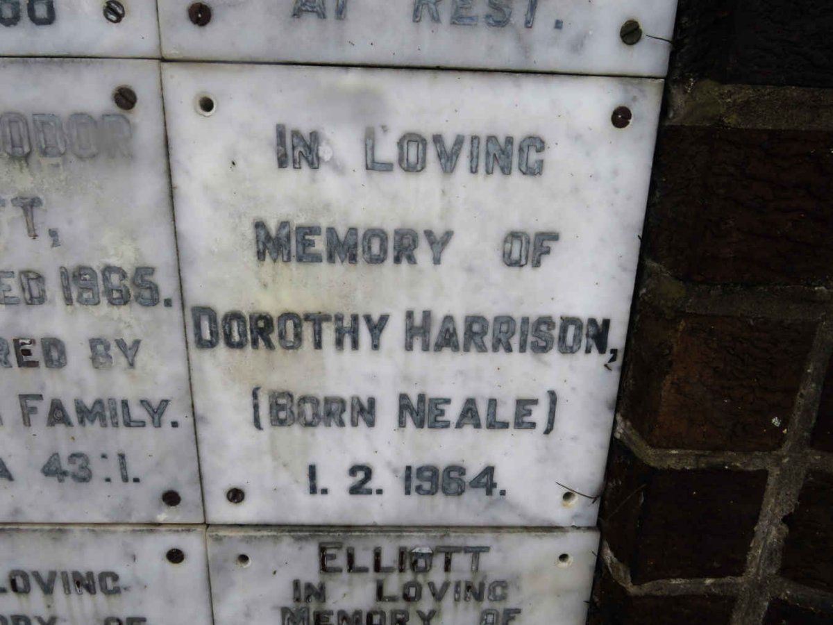 HARRISON Dorothy nee NEALE -1964