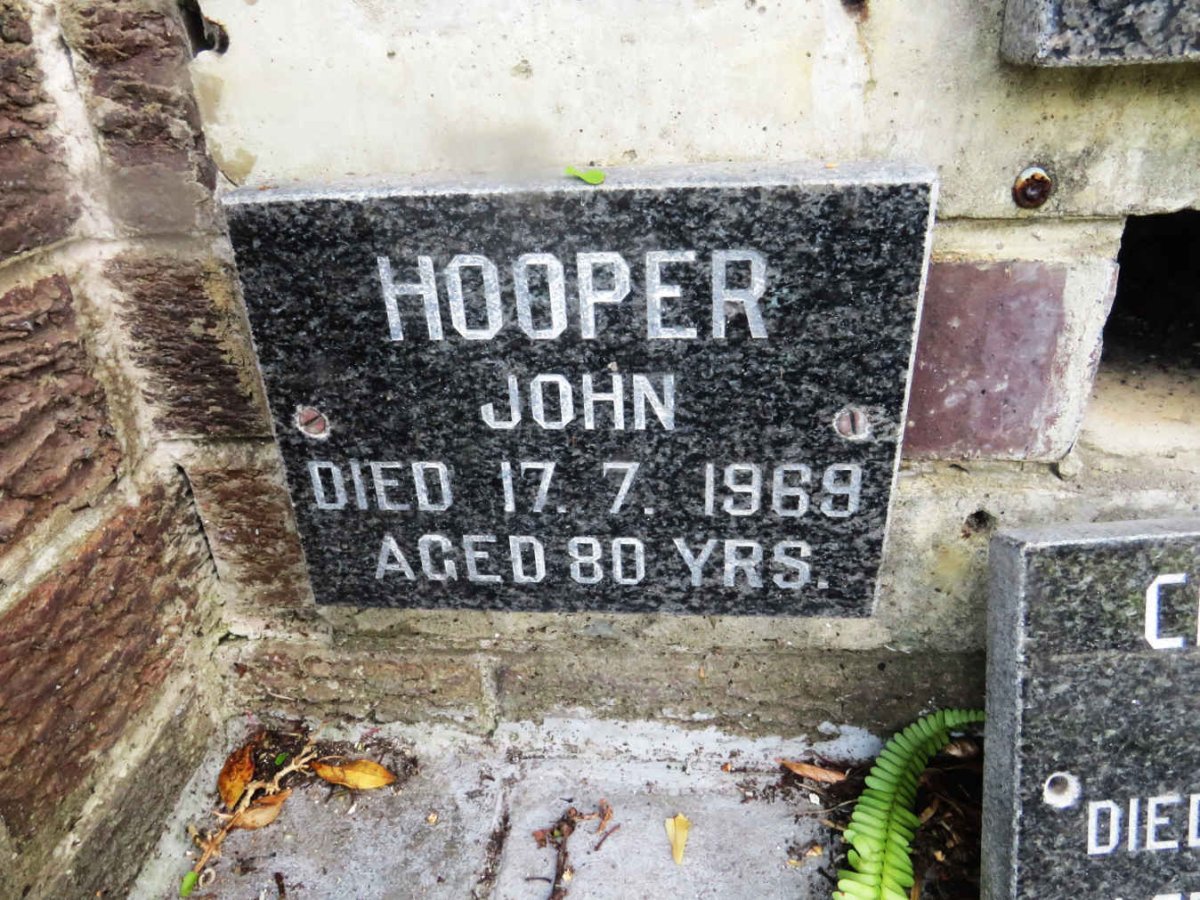 HOOPER John -1969
