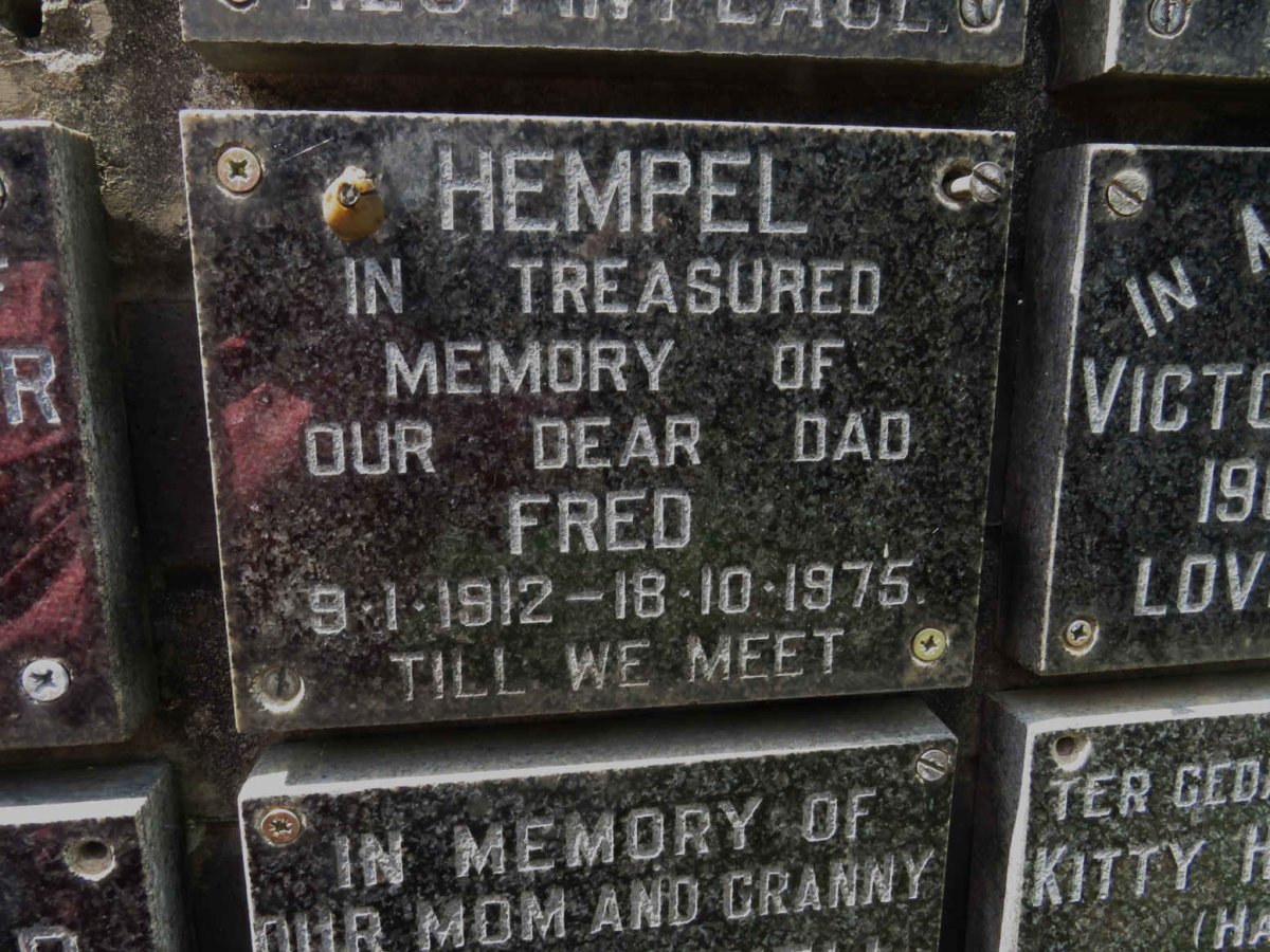 HEMPEL Fred 1912-1975