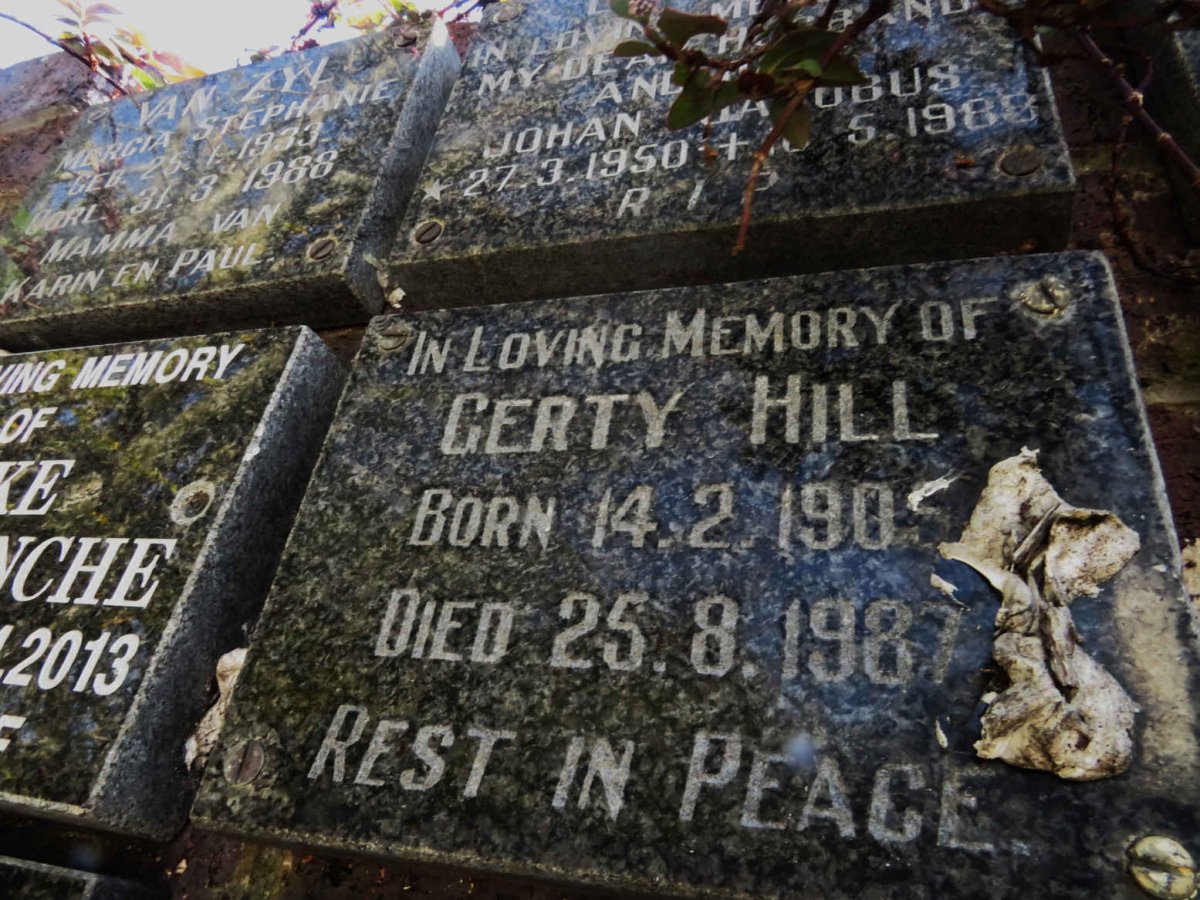 HILL Gerty 1905-1987