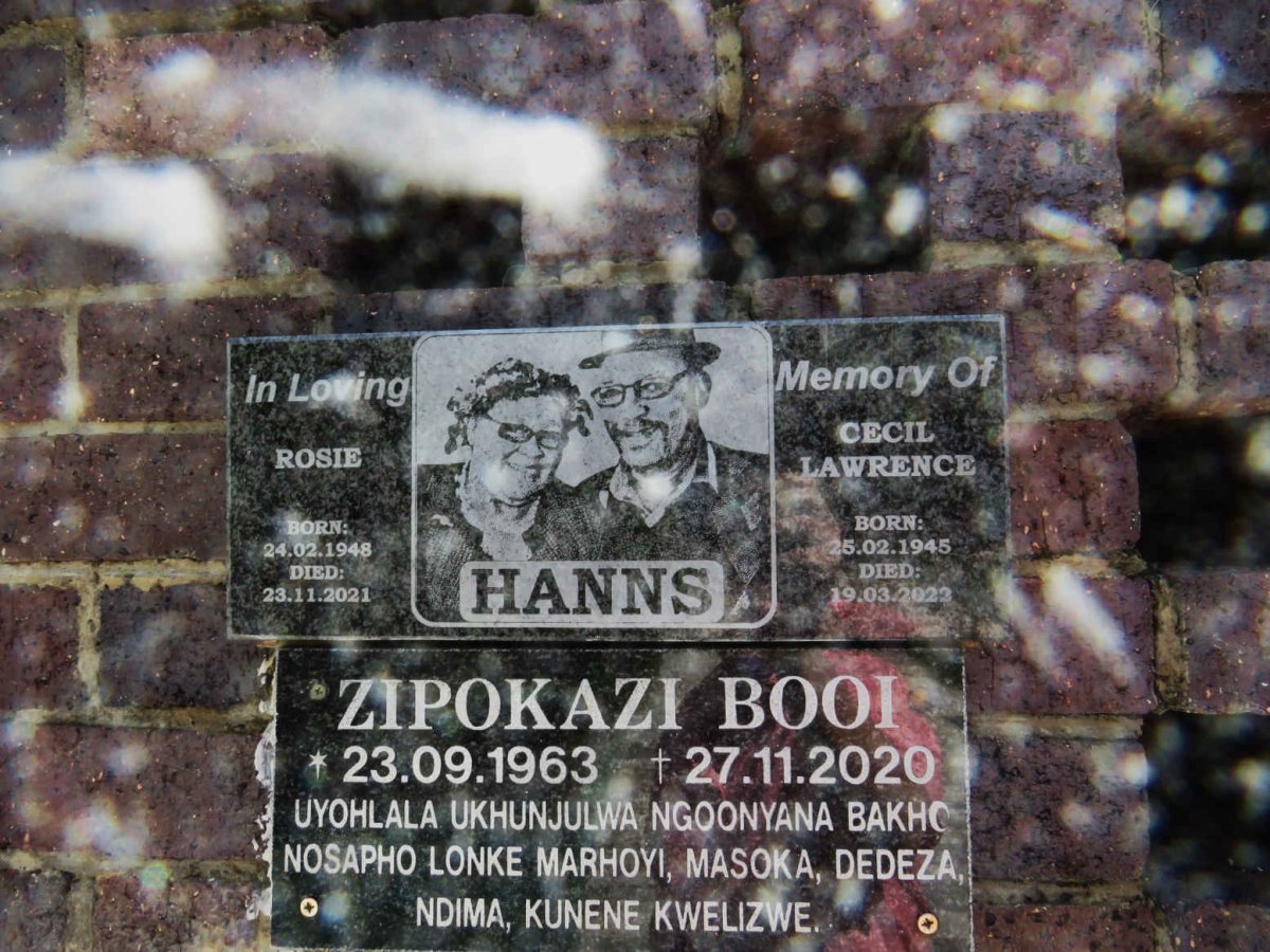 HANNS Cecil Lawrence 1945-2022 &amp; Rosie 1948-2021