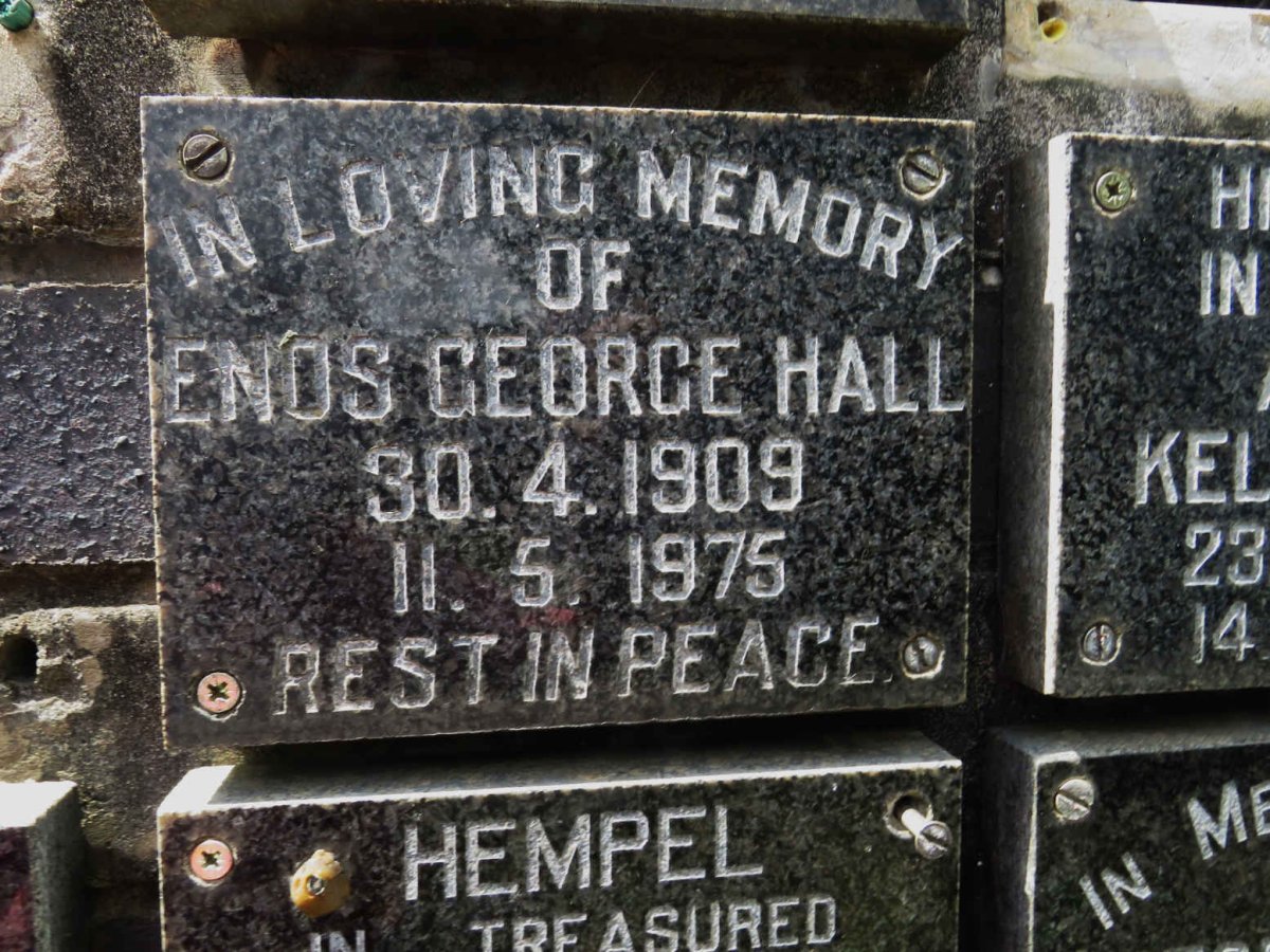 HALL Enos George 1909-1975