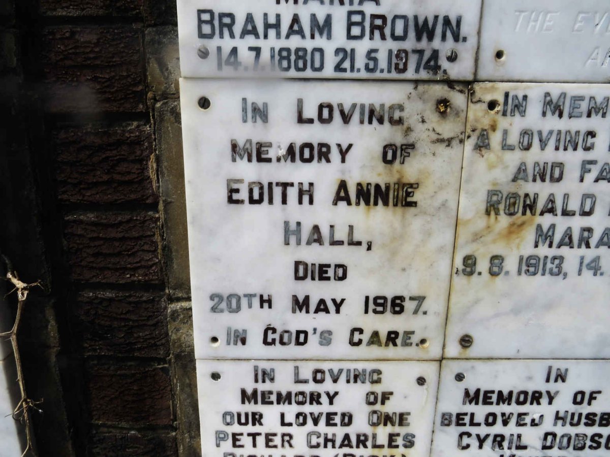 HALL Edith Annie -1967