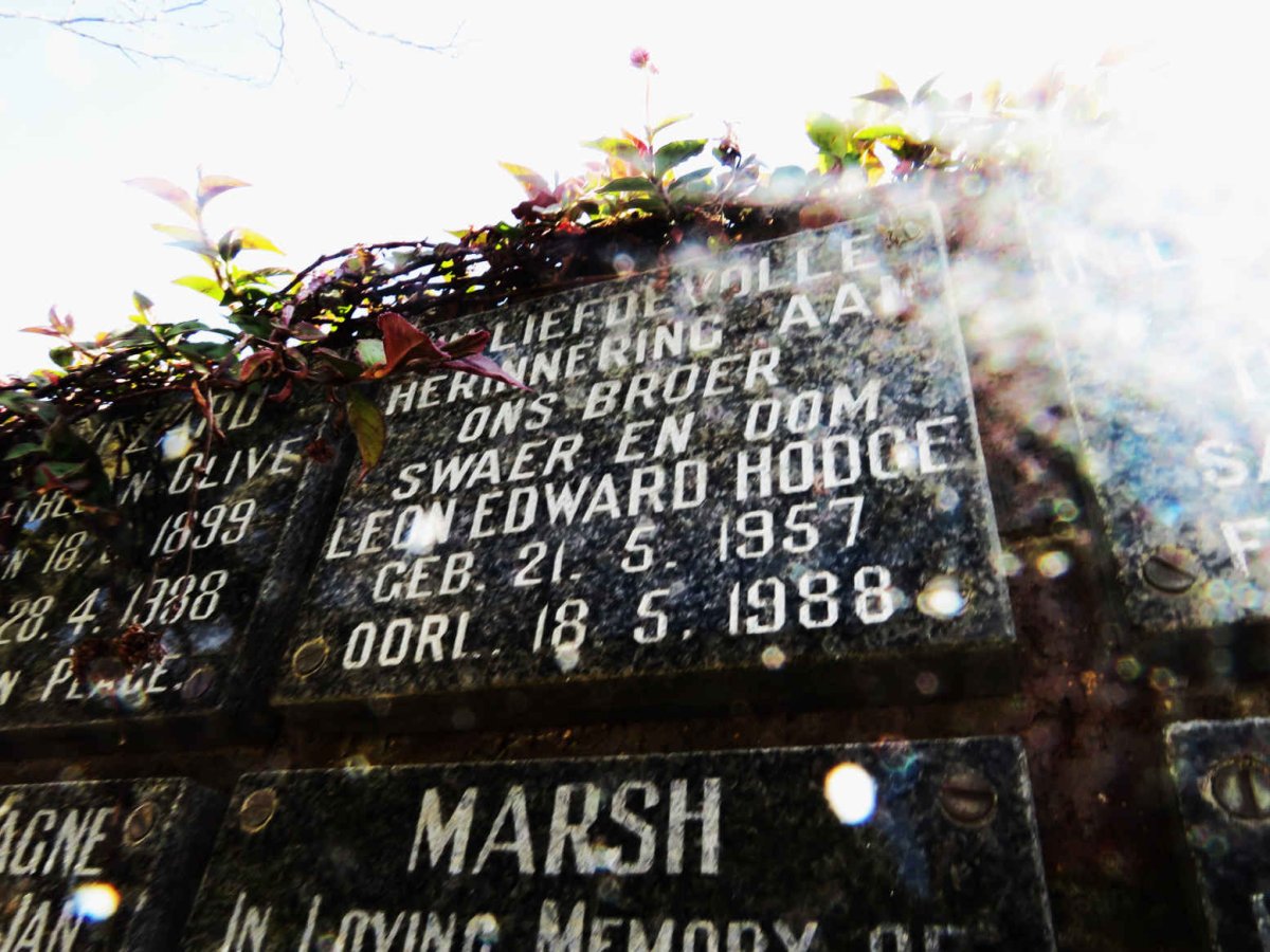 HODGE Leon Edward 1957-1988