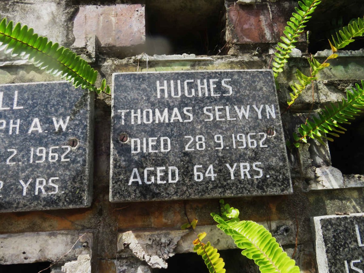 HUGHES Thomas Selwyn -1962