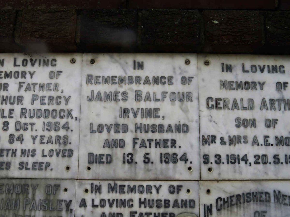 IRVINE James Balfour -1964
