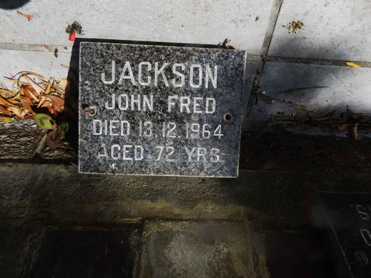 JACKSON John Fred -1964