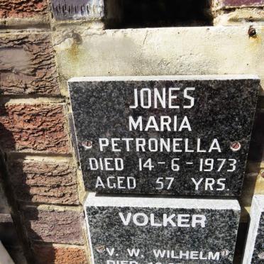JONES Maria Petronella -1973
