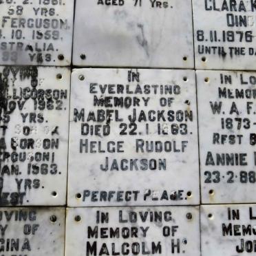 JACKSON Mabel -1963