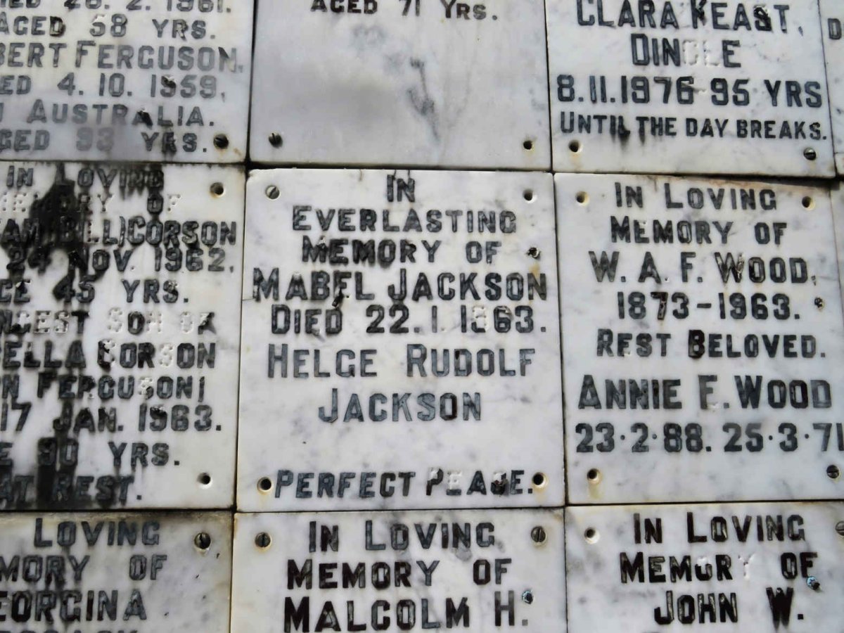 JACKSON Mabel -1963