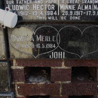 JOHL Pamela Merle 1928-1984