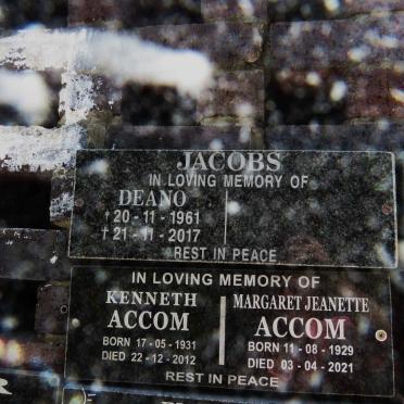 JACOBS Deano 1961-2017