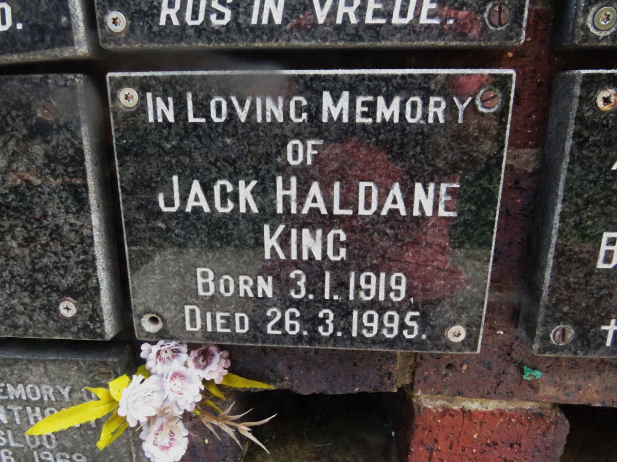 KING Jack Haldane 1919-1995