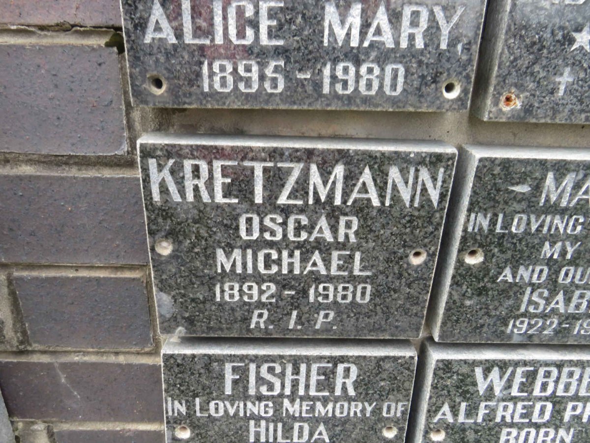 KRETZMANN Oscar Michael 1892-1980