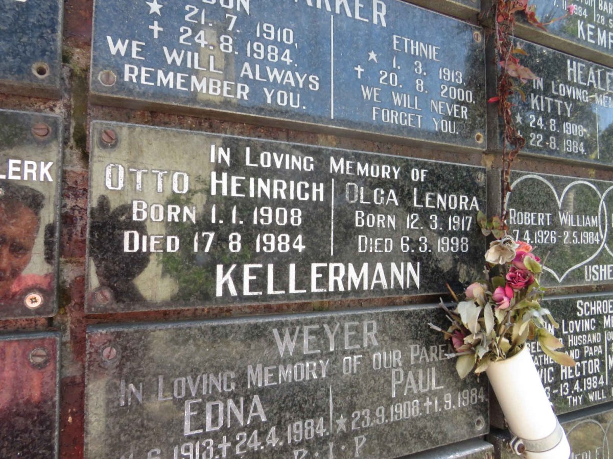 KELLERMAN Otto Heinrich 1908-1984 &amp; Olga Lenora 1917-1998