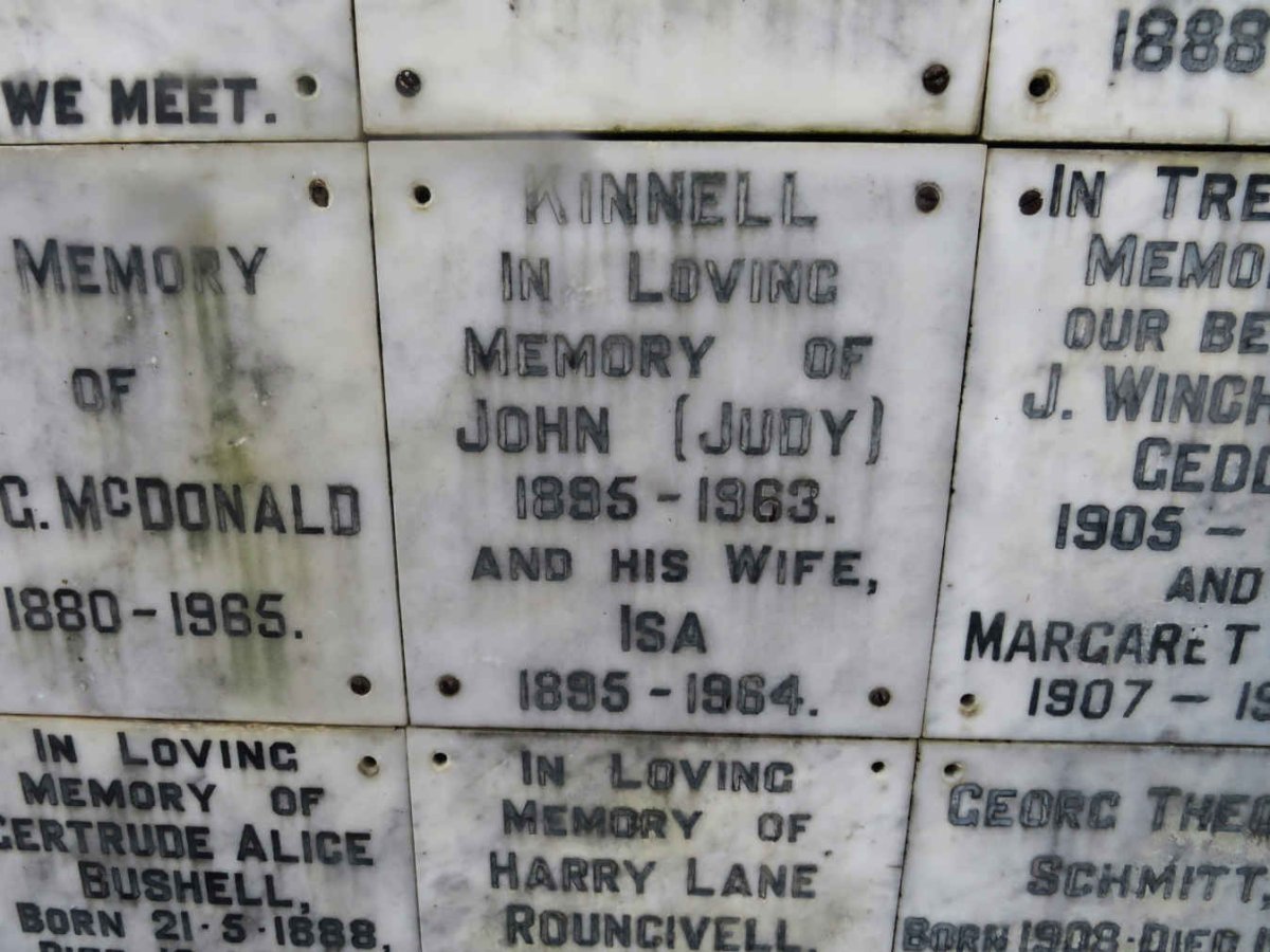 KINNELL John 1895-1963 &amp; Isa 1895-1964
