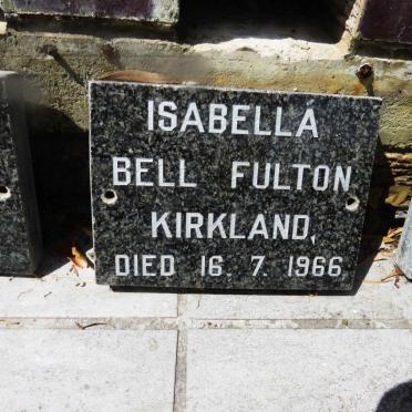 KIRKLAND Isabella Bell Fulton -1966