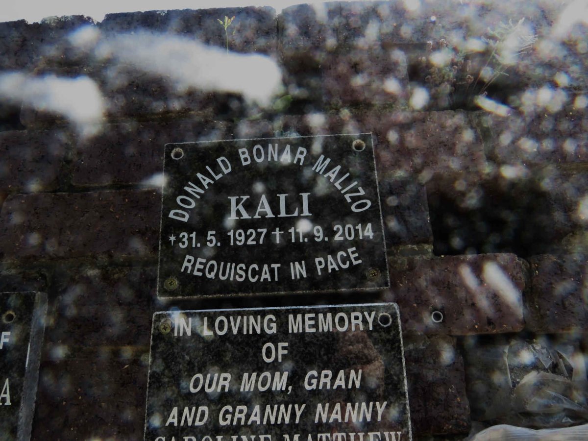 KALI Donald Bonar Malizo 1927-2014