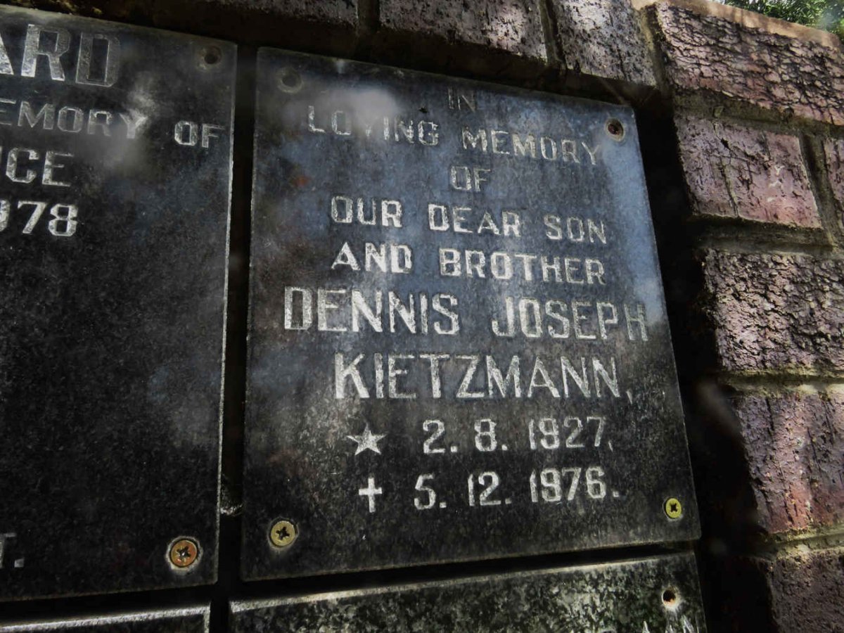 KIETZMANN Dennis Joseph 1927-1976