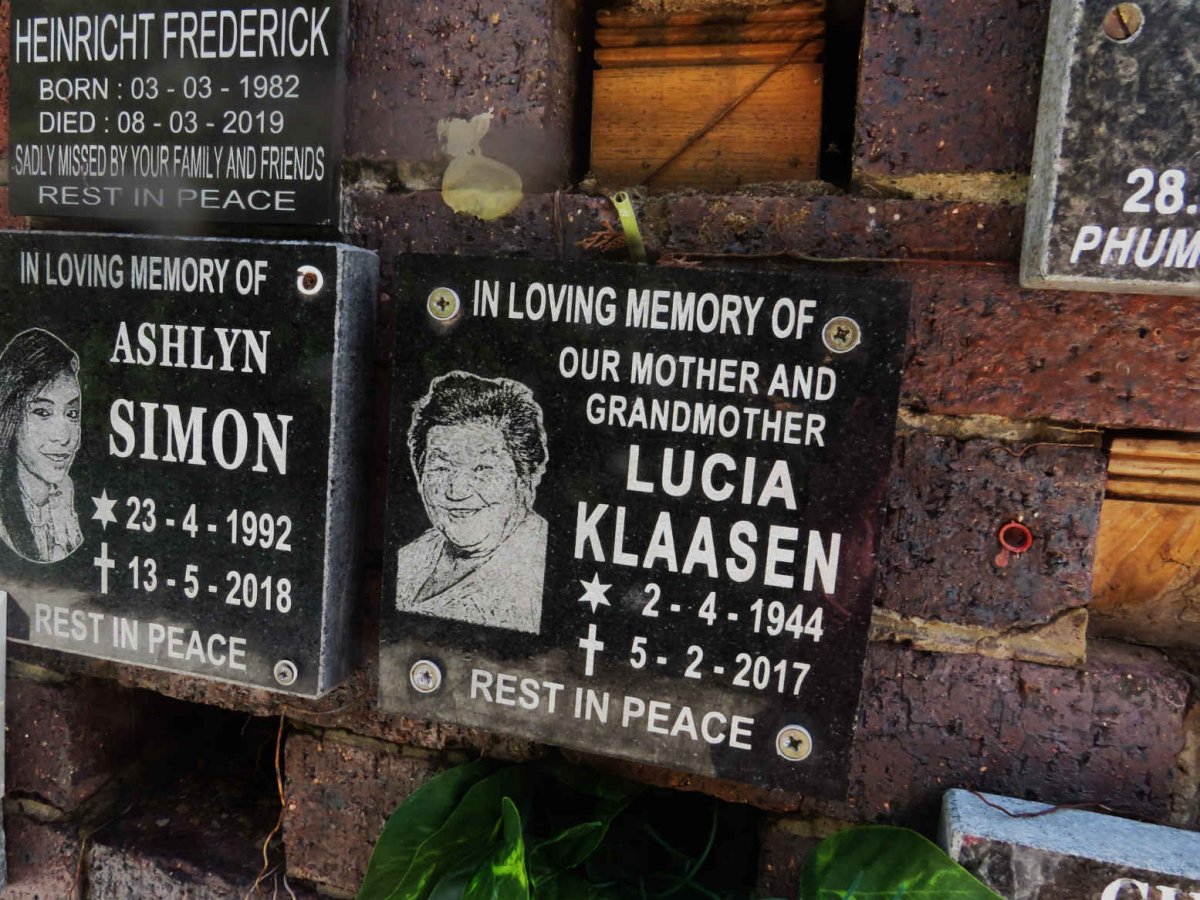 KLAASEN Lucia 1944-2017