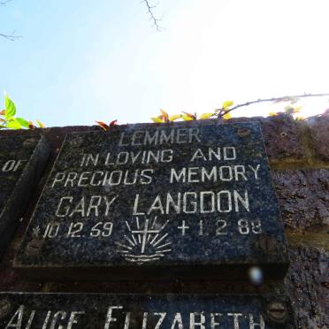 LEMMER Gary Langdon 1959-1988