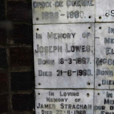 LOWES Joseph 1887-1980