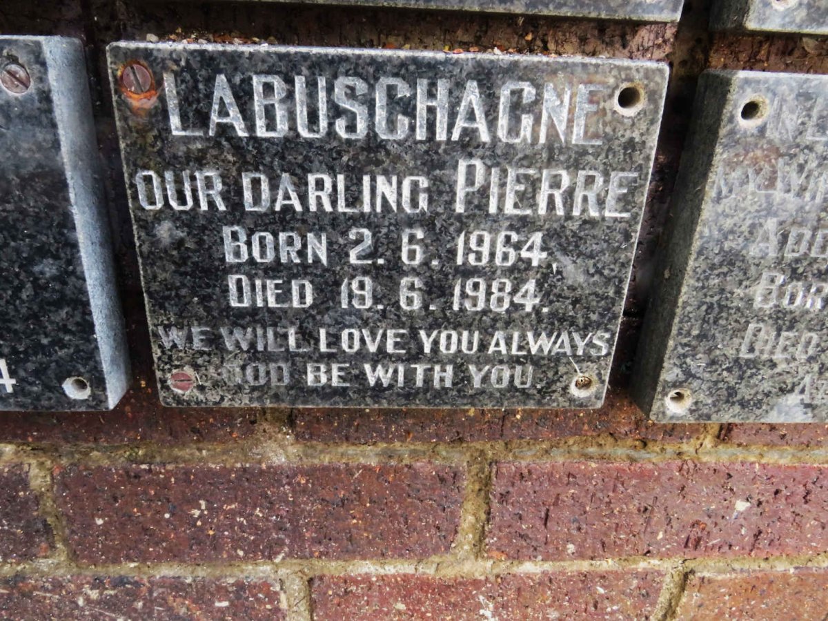 LABUSCHAGNE Pierre 1964-1984